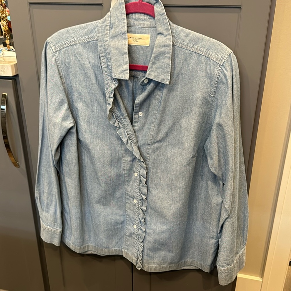 Weekend MaxMara Denim Shirt, Size 14